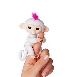 Cenocco Vingerspeelgoed Happy Monkey Wit
