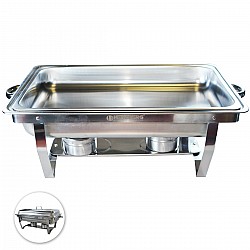 Herzberg HG-8022-1: 9 Kw roestvrijstalen Chafing Dish - 1 verpakking