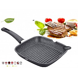 Royalty Line RL-AG24M: Marble Coated Grill Pan - 24cm
