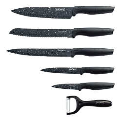 Royalty-Line RL-MB5: Non-Stick coating Knife Set 5PCS Zwart